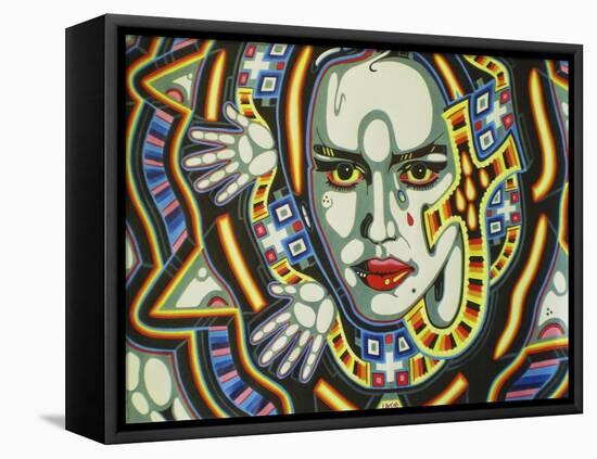 Egypt-Abstract Graffiti-Framed Stretched Canvas