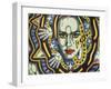 Egypt-Abstract Graffiti-Framed Giclee Print