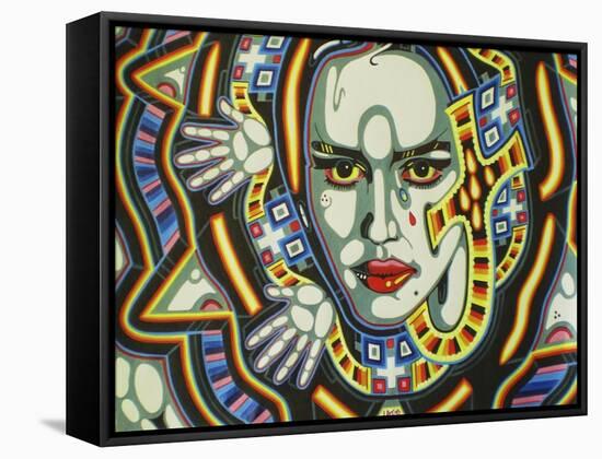 Egypt-Abstract Graffiti-Framed Stretched Canvas