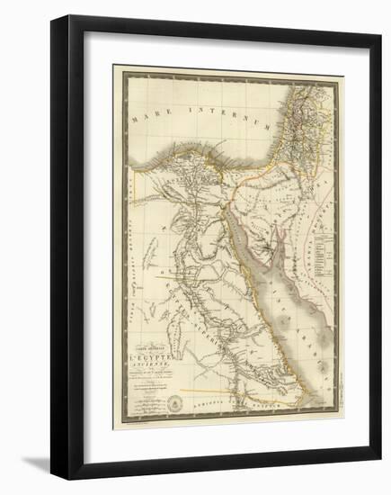 Egypte Ancienne, Palestine, Arabie Petree, c.1822-Adrien Hubert Brue-Framed Art Print