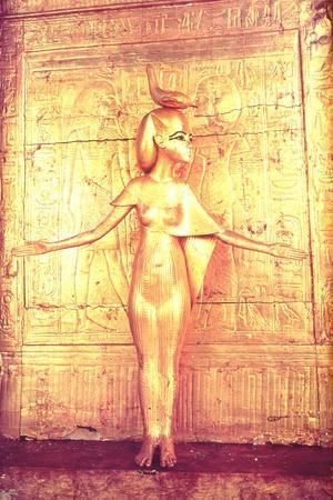 The Goddess Selket on the Canopic Shrine, from the Tomb of Tutankhamun