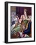 Egyptian Antiquite: “” the Death of Cleopatra”” the Queen of Egypt Cleopatra VII Thea Philopator (6-Tancredi Scarpelli-Framed Giclee Print