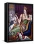 Egyptian Antiquite: “” the Death of Cleopatra”” the Queen of Egypt Cleopatra VII Thea Philopator (6-Tancredi Scarpelli-Framed Stretched Canvas