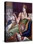 Egyptian Antiquite: “” the Death of Cleopatra”” the Queen of Egypt Cleopatra VII Thea Philopator (6-Tancredi Scarpelli-Stretched Canvas