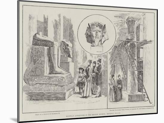 Egyptian Antiquities in the British Museum, Recently Placed-Edward Morant Cox-Mounted Giclee Print