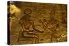 Egyptian Art. Great Temple of Ramses II. Relief Depicting the Pharaoh Ramses II Making an…-null-Stretched Canvas