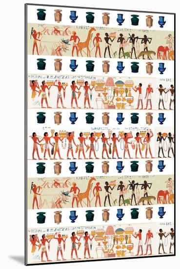 Egyptian Art & Urns-Paris Pierce-Mounted Art Print