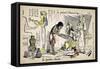 Egyptian Art-Moloch-Framed Stretched Canvas