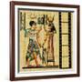 Egyptian Background With Film Strip-Maugli-l-Framed Premium Giclee Print