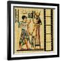 Egyptian Background With Film Strip-Maugli-l-Framed Premium Giclee Print