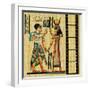 Egyptian Background With Film Strip-Maugli-l-Framed Art Print