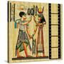 Egyptian Background With Film Strip-Maugli-l-Stretched Canvas