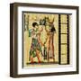 Egyptian Background With Film Strip-Maugli-l-Framed Art Print