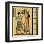 Egyptian Background With Film Strip-Maugli-l-Framed Art Print