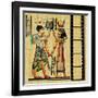 Egyptian Background With Film Strip-Maugli-l-Framed Art Print