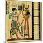 Egyptian Background With Film Strip-Maugli-l-Mounted Art Print