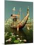 Egyptian Barge-Atelier Sommerland-Mounted Art Print