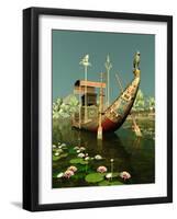 Egyptian Barge-Atelier Sommerland-Framed Art Print