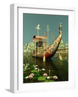 Egyptian Barge-Atelier Sommerland-Framed Art Print