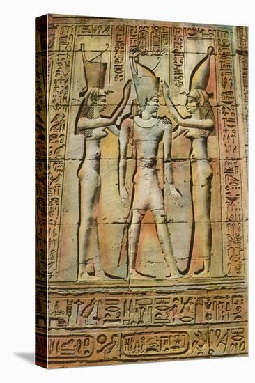 Egyptian Bas-Relief-null-Stretched Canvas