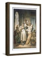 Egyptian Belly Dancer, from Souvenir of Cairo, 1862-Amadeo Preziosi-Framed Giclee Print