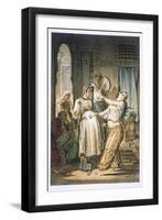 Egyptian Belly Dancer, from Souvenir of Cairo, 1862-Amadeo Preziosi-Framed Giclee Print