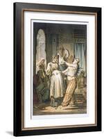 Egyptian Belly Dancer, from Souvenir of Cairo, 1862-Amadeo Preziosi-Framed Giclee Print