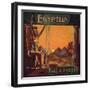 Egyptian Brand - Downey, California - Citrus Crate Label-Lantern Press-Framed Art Print