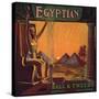 Egyptian Brand - Downey, California - Citrus Crate Label-Lantern Press-Stretched Canvas