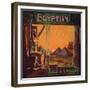 Egyptian Brand - Downey, California - Citrus Crate Label-Lantern Press-Framed Premium Giclee Print