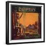 Egyptian Brand - Downey, California - Citrus Crate Label-Lantern Press-Framed Premium Giclee Print