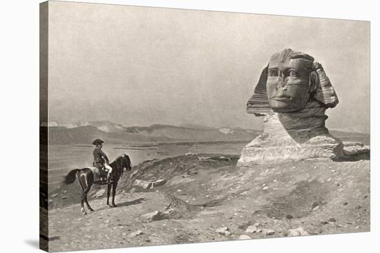 Egyptian Campaign "L'Oedipe", Napoleon Face to Face with the Sphinx-J.i. Gerome-Stretched Canvas