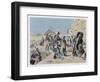 Egyptian Campaign Napoleon with the Savants Contemplates the Antiquities of Egypt-Maurice Orange-Framed Art Print