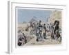 Egyptian Campaign Napoleon with the Savants Contemplates the Antiquities of Egypt-Maurice Orange-Framed Art Print