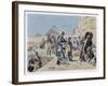 Egyptian Campaign Napoleon with the Savants Contemplates the Antiquities of Egypt-Maurice Orange-Framed Art Print