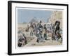 Egyptian Campaign Napoleon with the Savants Contemplates the Antiquities of Egypt-Maurice Orange-Framed Art Print