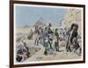 Egyptian Campaign Napoleon with the Savants Contemplates the Antiquities of Egypt-Maurice Orange-Framed Art Print