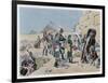 Egyptian Campaign Napoleon with the Savants Contemplates the Antiquities of Egypt-Maurice Orange-Framed Art Print