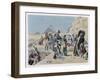 Egyptian Campaign Napoleon with the Savants Contemplates the Antiquities of Egypt-Maurice Orange-Framed Art Print