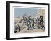 Egyptian Campaign Napoleon with the Savants Contemplates the Antiquities of Egypt-Maurice Orange-Framed Art Print