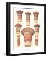 Egyptian Capitals-Owen Jones-Framed Art Print