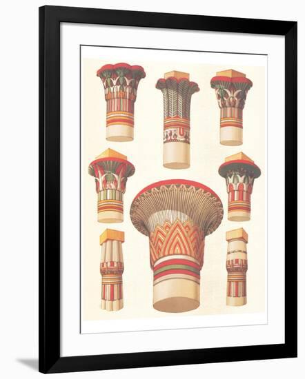 Egyptian Capitals-Owen Jones-Framed Art Print