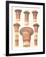 Egyptian Capitals-Owen Jones-Framed Art Print