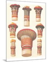 Egyptian Capitals-Owen Jones-Mounted Art Print