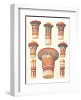 Egyptian Capitals-Owen Jones-Framed Art Print