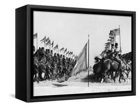 Egyptian Cavalry Rehearse Investiture Parade-null-Framed Stretched Canvas