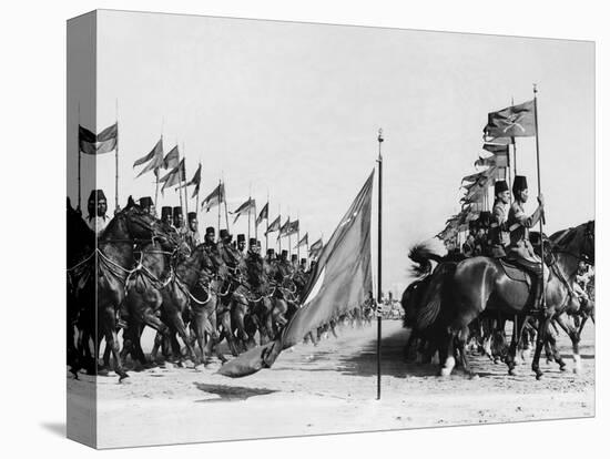 Egyptian Cavalry Rehearse Investiture Parade-null-Stretched Canvas