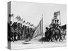 Egyptian Cavalry Rehearse Investiture Parade-null-Stretched Canvas