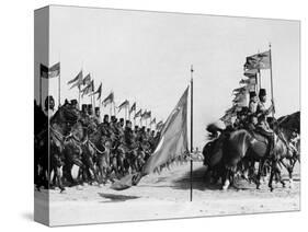 Egyptian Cavalry Rehearse Investiture Parade-null-Stretched Canvas