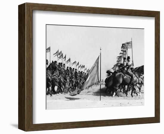 Egyptian Cavalry Rehearse Investiture Parade-null-Framed Photographic Print